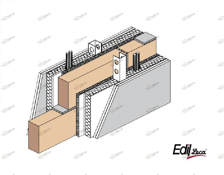 Edil Leca Murature Звукоизоляция небьющейся кладки из керамзита sun-id-1455590