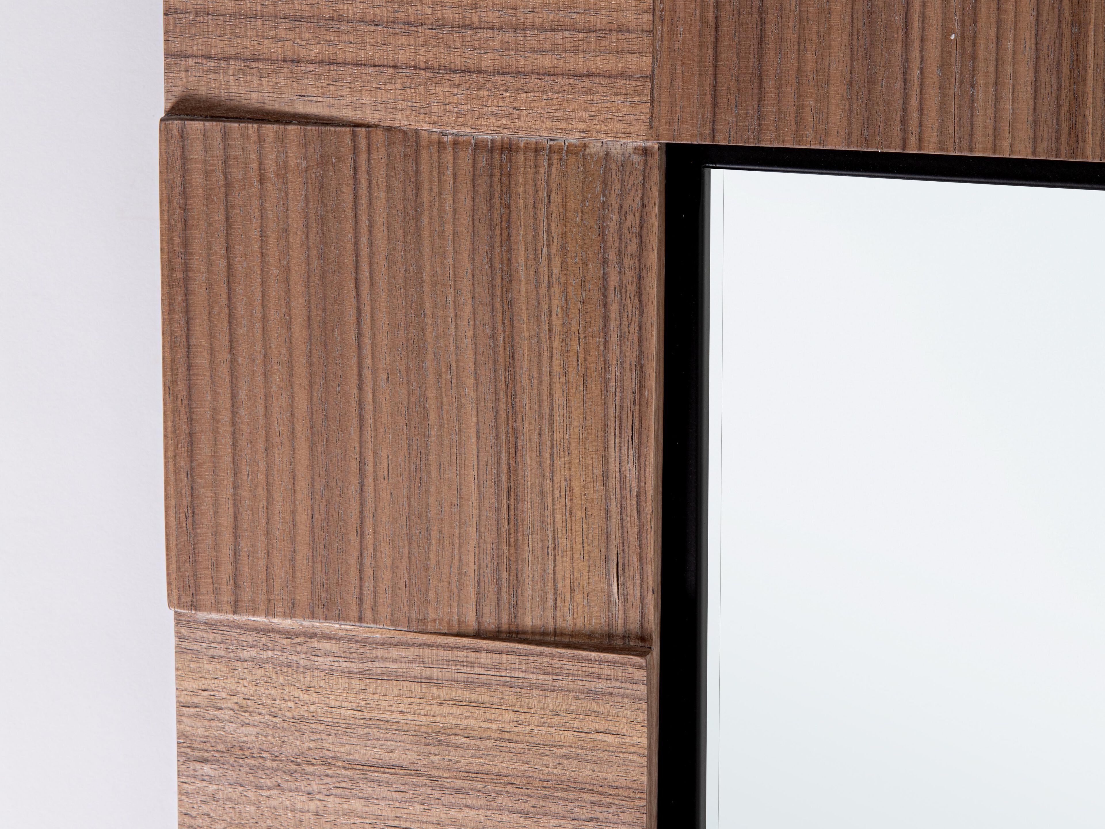 Прямоугольное зеркало из орехового дерева с рамкой BIZZOTTO ALFALDA 106X182 ARCH-00068728 - Вид №1