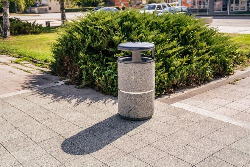 ENCHO ENCHEV - ETE Бетонный мусорный бак с крышкой для улицы sun-id-1349333 - Вид №4