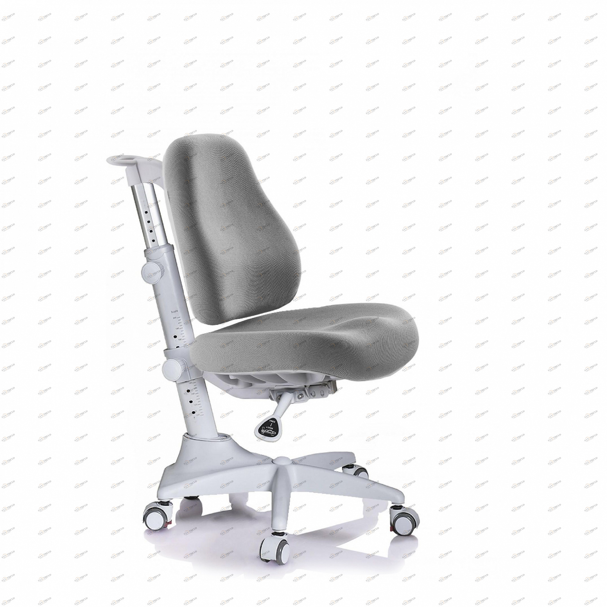 Кресло детское на колесиках серое Match MEALUX  00-3947305 Серый Santreyd 