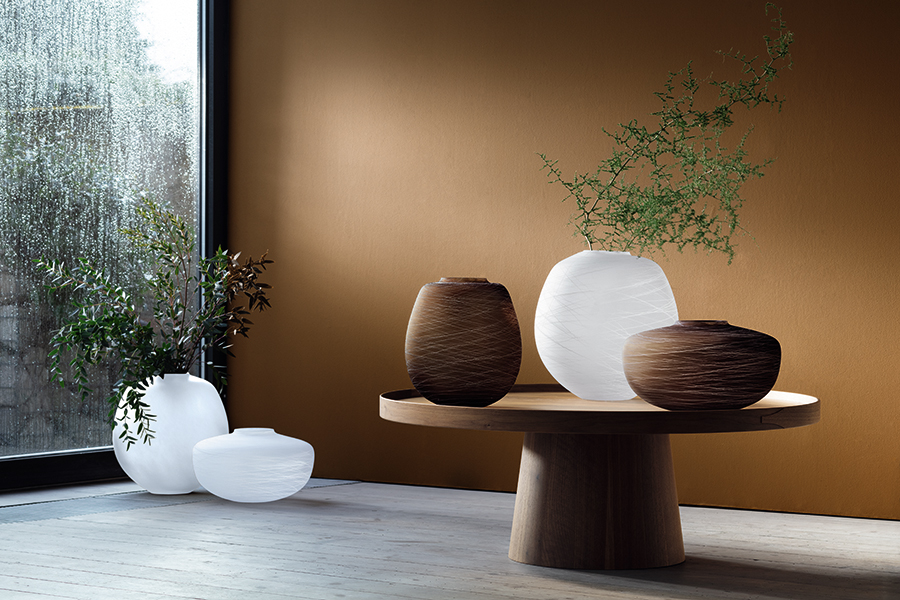 Ваза Boulder 17,5 см коричневая LSA International G160617154 - Вид №1