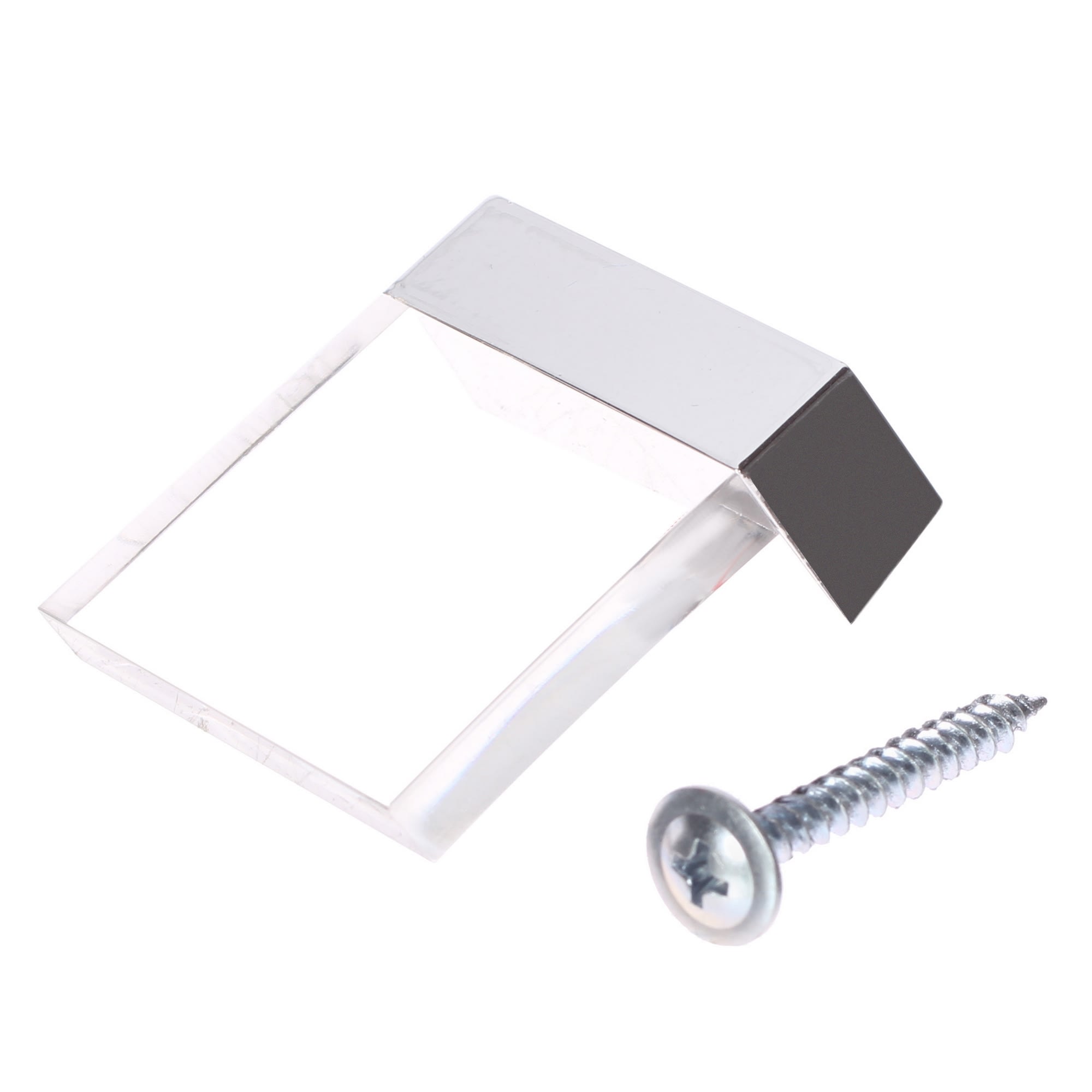 81950455 Ручка-кнопка 85, цвет прозрачный/серебро Santreyd 