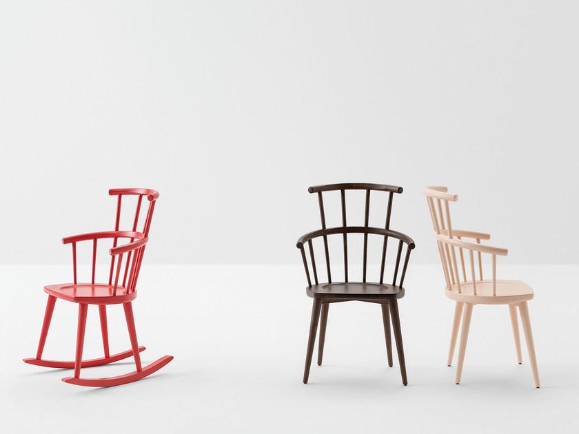 Billiani Кресло-качалка из бука W. 604 - Вид №1