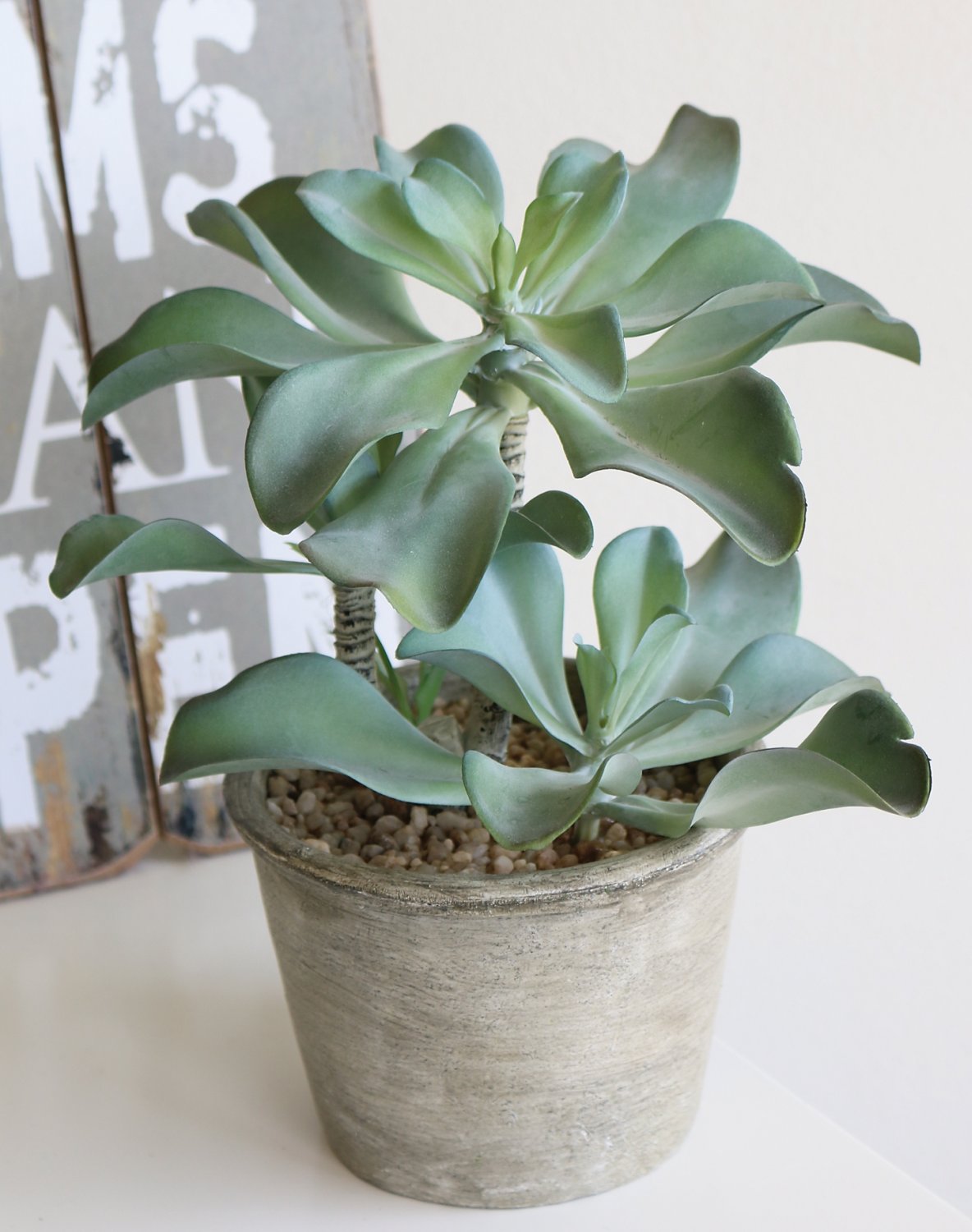 6046 883 a3 Искусственный суккулент, горшок, 25 см, зеленый H-andreas 