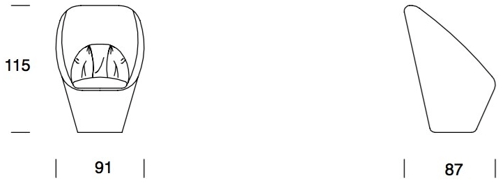 Former In Italia Кресло из ткани Molly sun-id-1404457 - Вид №4