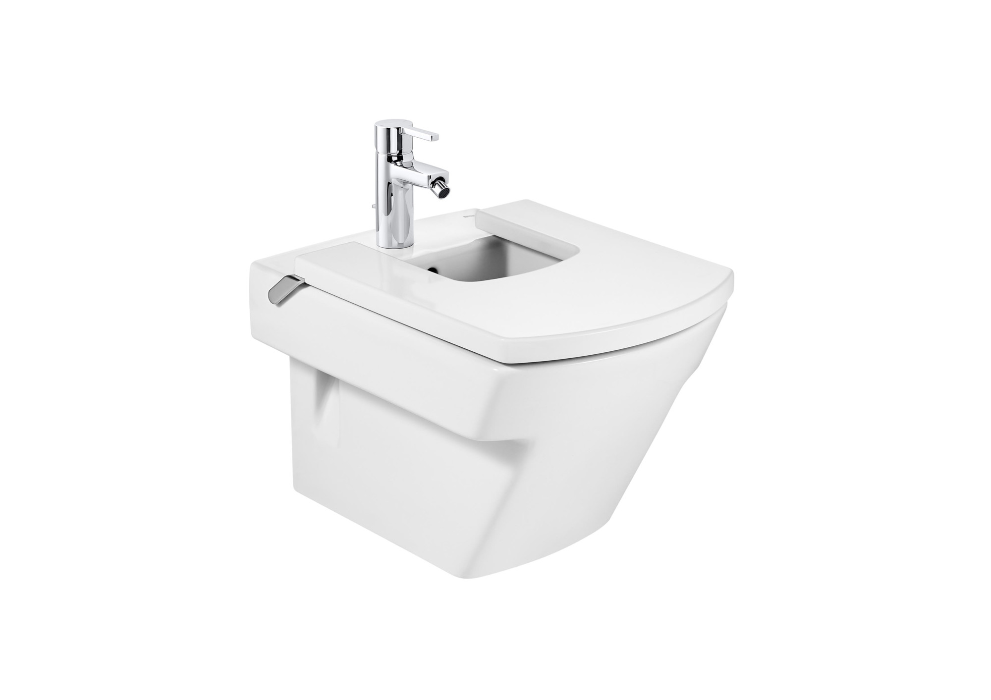 AZ57622000 Компактное подвесное биде с крышкой ROCA Hall