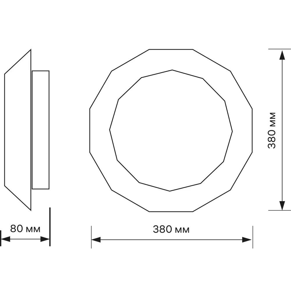 Светильник настенно-потолочный светодиодный диммируемый Ritter Mira 52210 2 с д/у 48 Вт 19 м² 2700К-6500К цвет белый STLM-2054205 - Вид №18