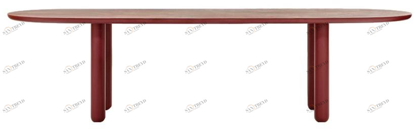 Wittmann Овальный обеденный стол из фанерованной древесины Vuelta sun-id-1417164