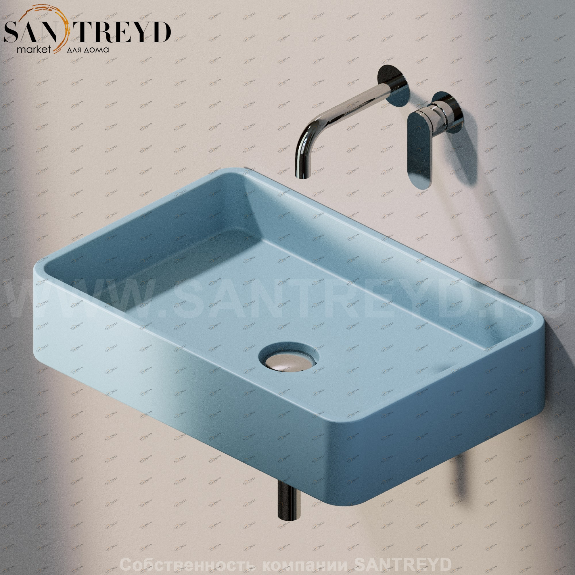 MWL605014 Подвесная раковина настенная прямоугольная Ceramica Flaminia Miniwash