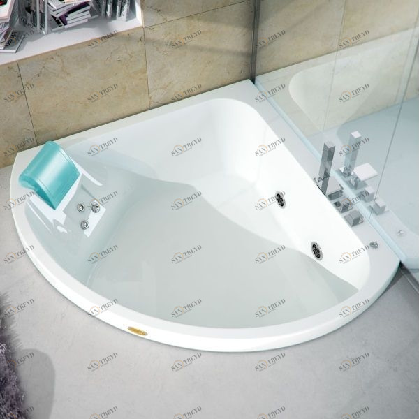 Ванна с гидромассажем "HYDRO BASE" Aquasoul Corner 140 встроенная 9443-713 Jacuzzi 9443713