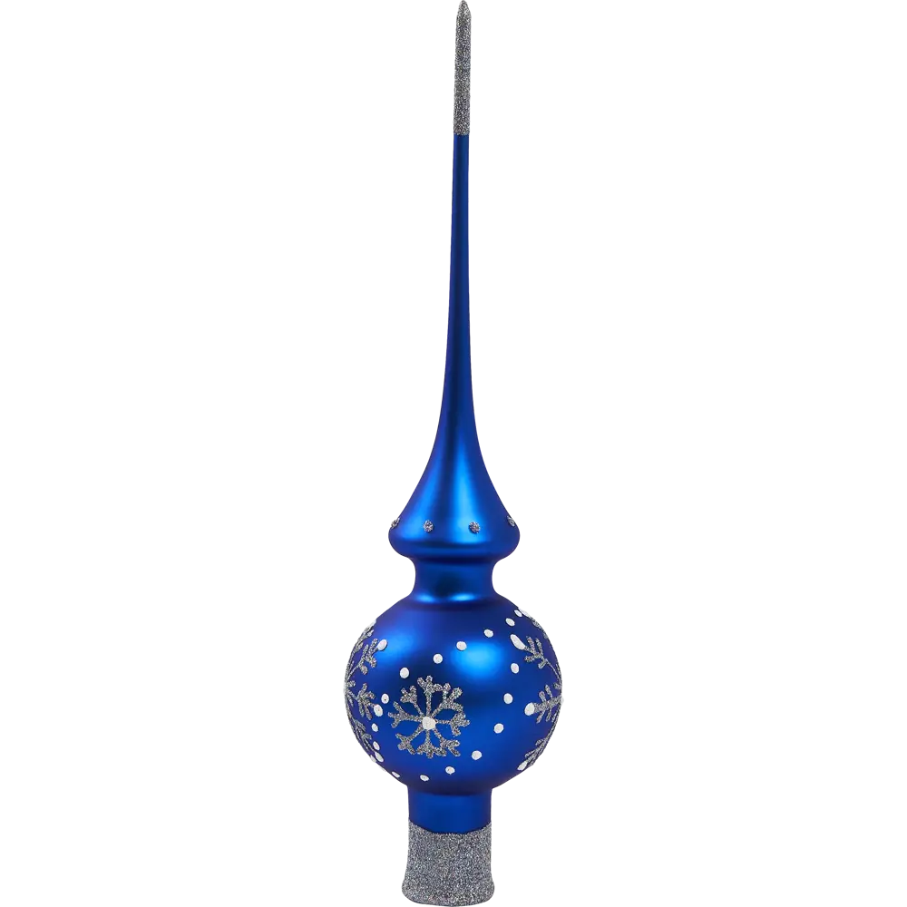 Верхушка на елку Метель h27 см синий с блестками Santreyd STLM-2022843 - Вид №1