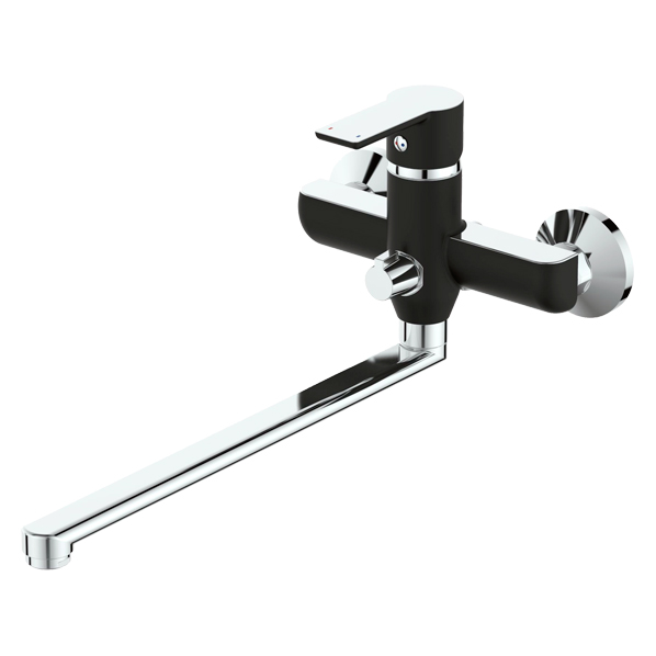 35-L35P OLIMP black  Смеситель универсальный  ARGO kran 35l35polimpblack