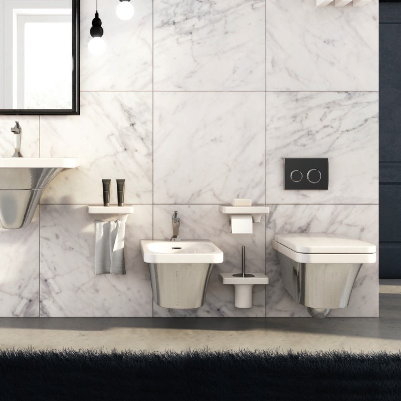 FLW10 Подвесной унитаз настенный Белый Ceramica Hidra FLAT Италия - Вид №1