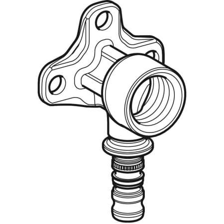 GEBERIT 602.296.00.5 Водорозетка Geberit Mepla 90°  - Вид №1