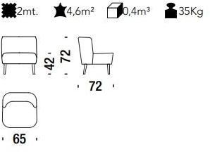 Moroso Кресло из ткани Gimme shelter sun-id-1402539 - Вид №1