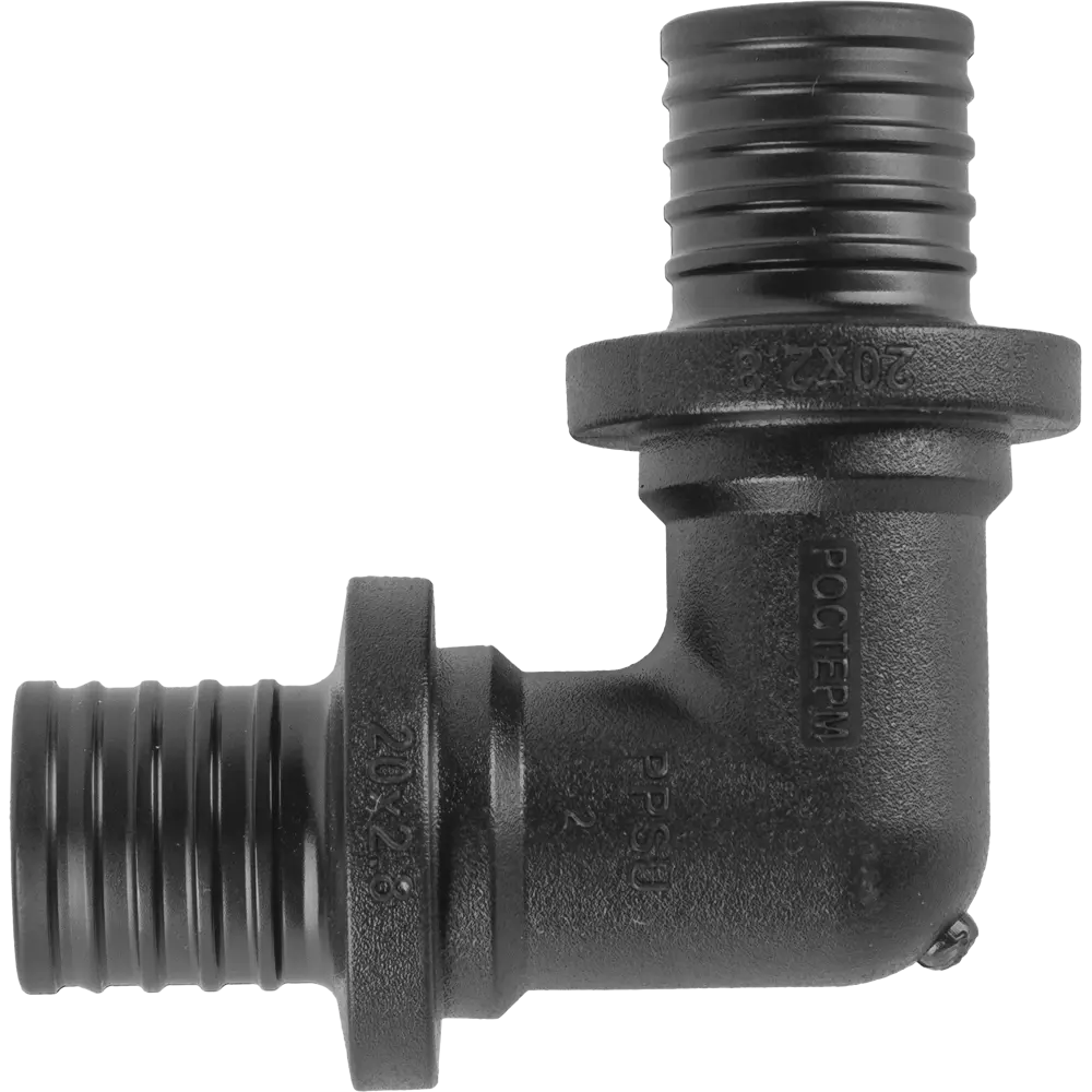 Угловой фитинг РОСТЕРМ 90° PPSU для труб 20 мм 82107725 STLM-0019123 - Вид №1