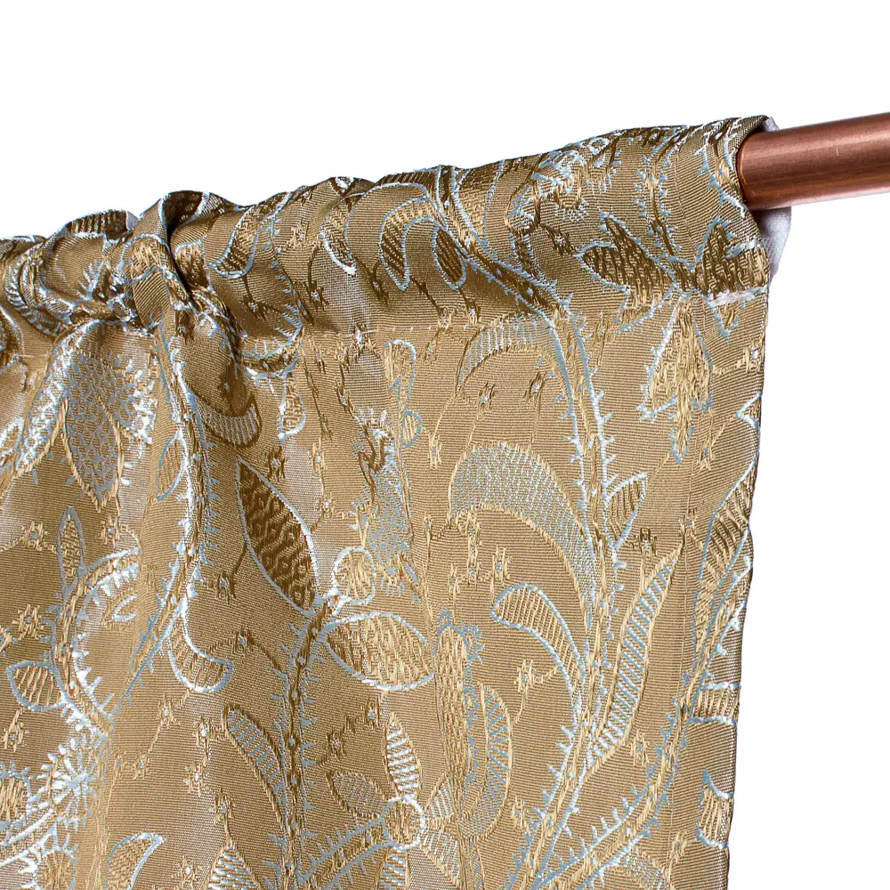 Штора на ленте «Кружево» 140х260 см цвет бежевый AMORE MIO STLM-2154301 - Вид №2