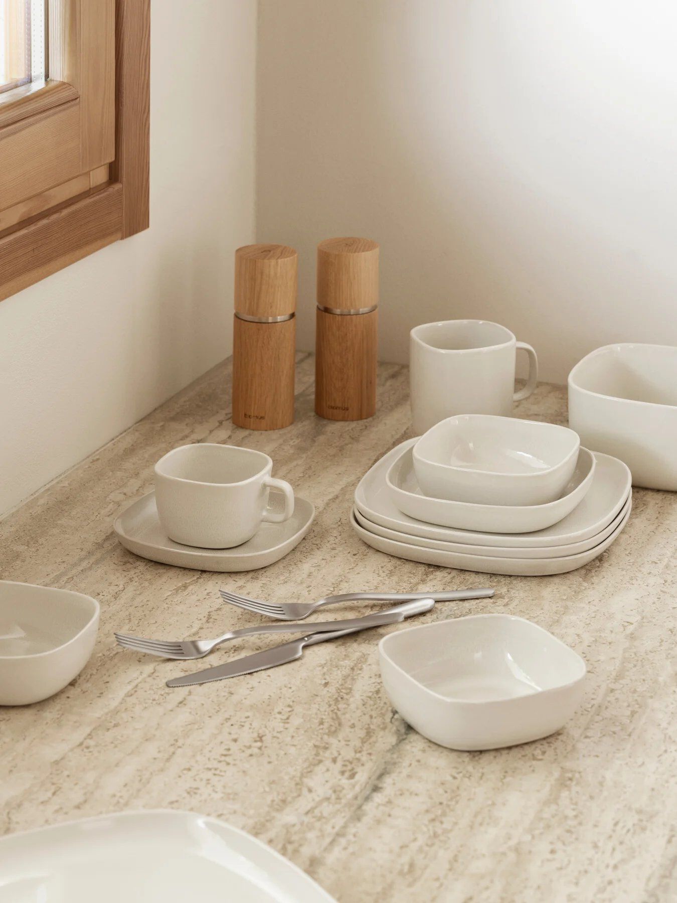 Квадратная десертная тарелка из керамогранита blomus Vahlo ARCH-00110203 - Вид №8