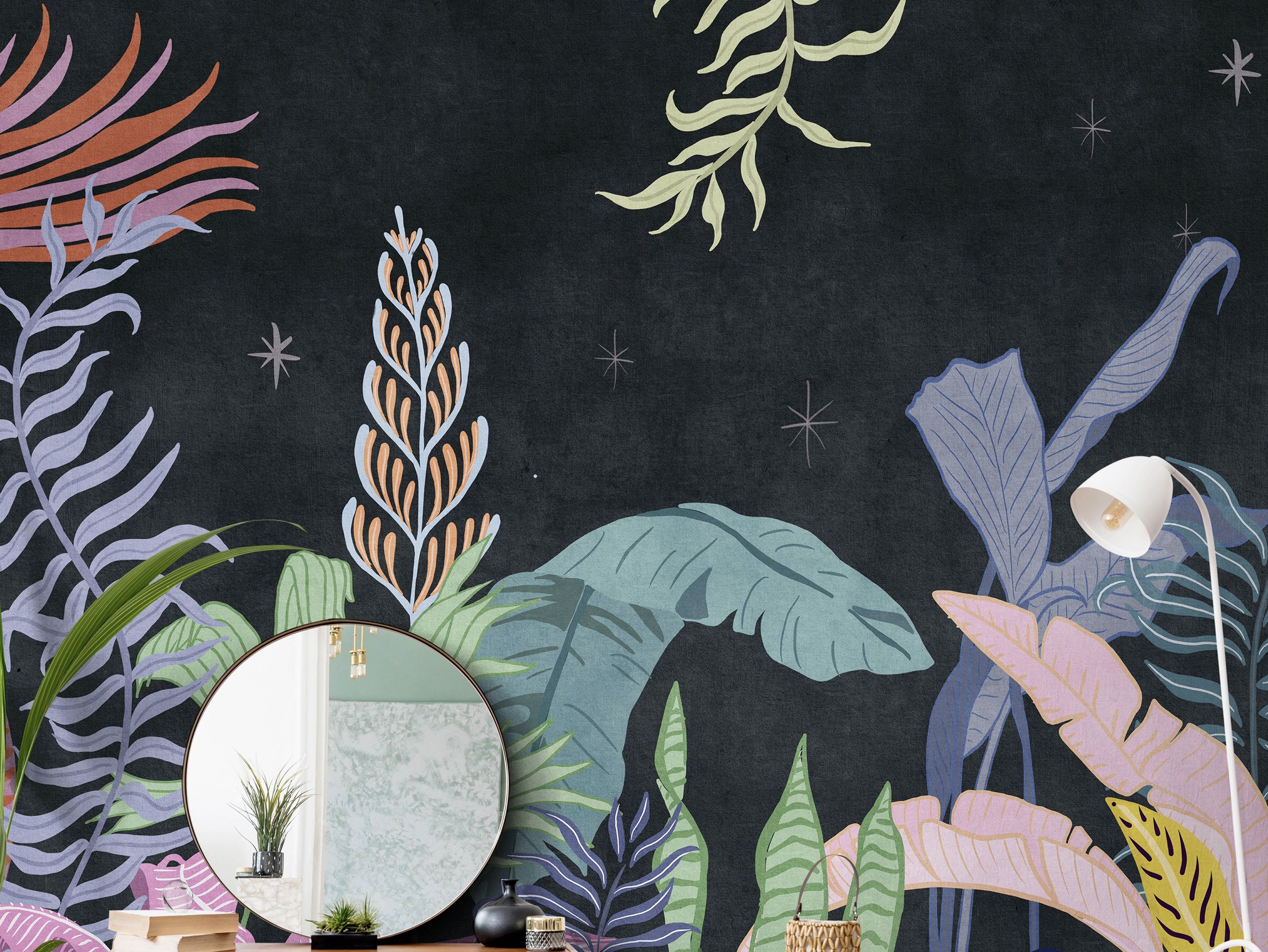 Тропические обои ПВХ бесплатно, экологически чистые, моющиеся WallPepper окружающая среда ARCH-00038982