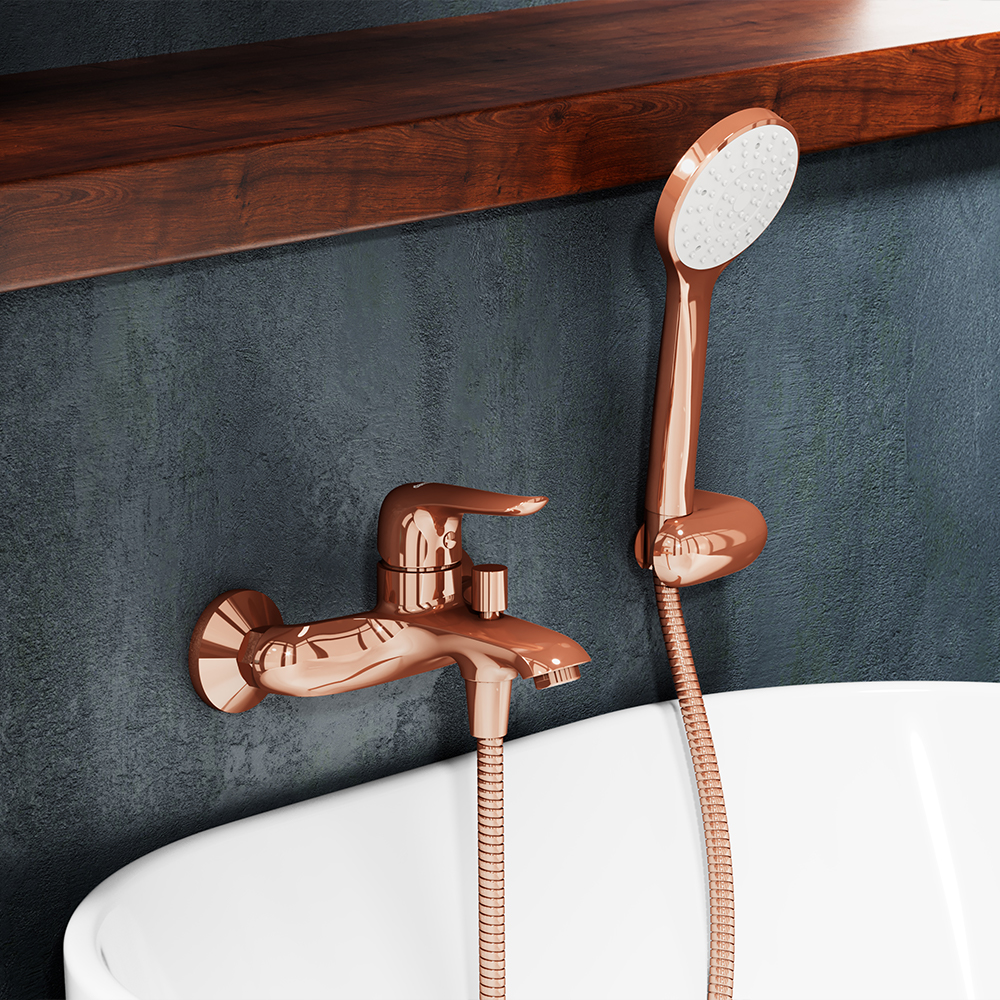 914530000 Bronze душевой набор: 100 мм 1ф наст. держатель шланг 15м Damixa Eclipse