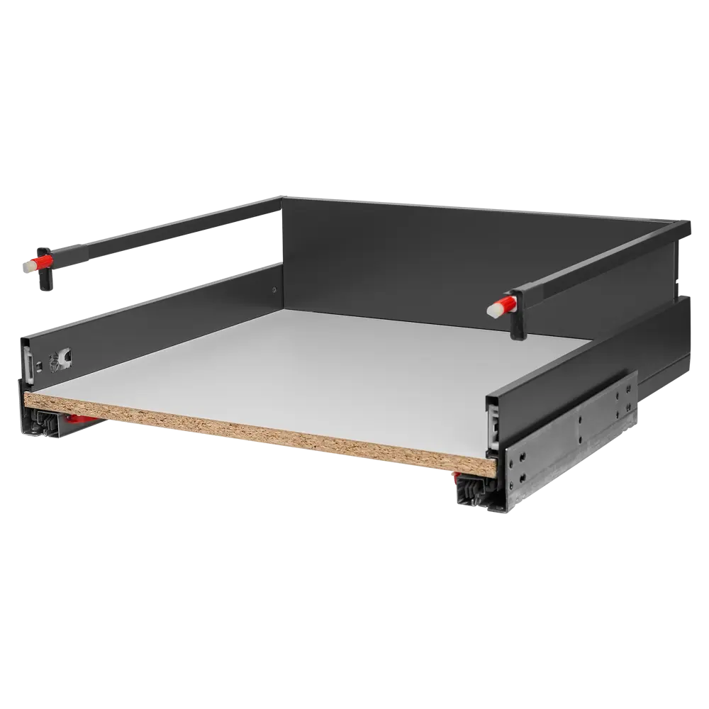 Выдвижной ящик с доводчиком 60x19x50 см KONSENSA ЛДСП/металл цвет серый Flowbox STLM-2051100 - Вид №1