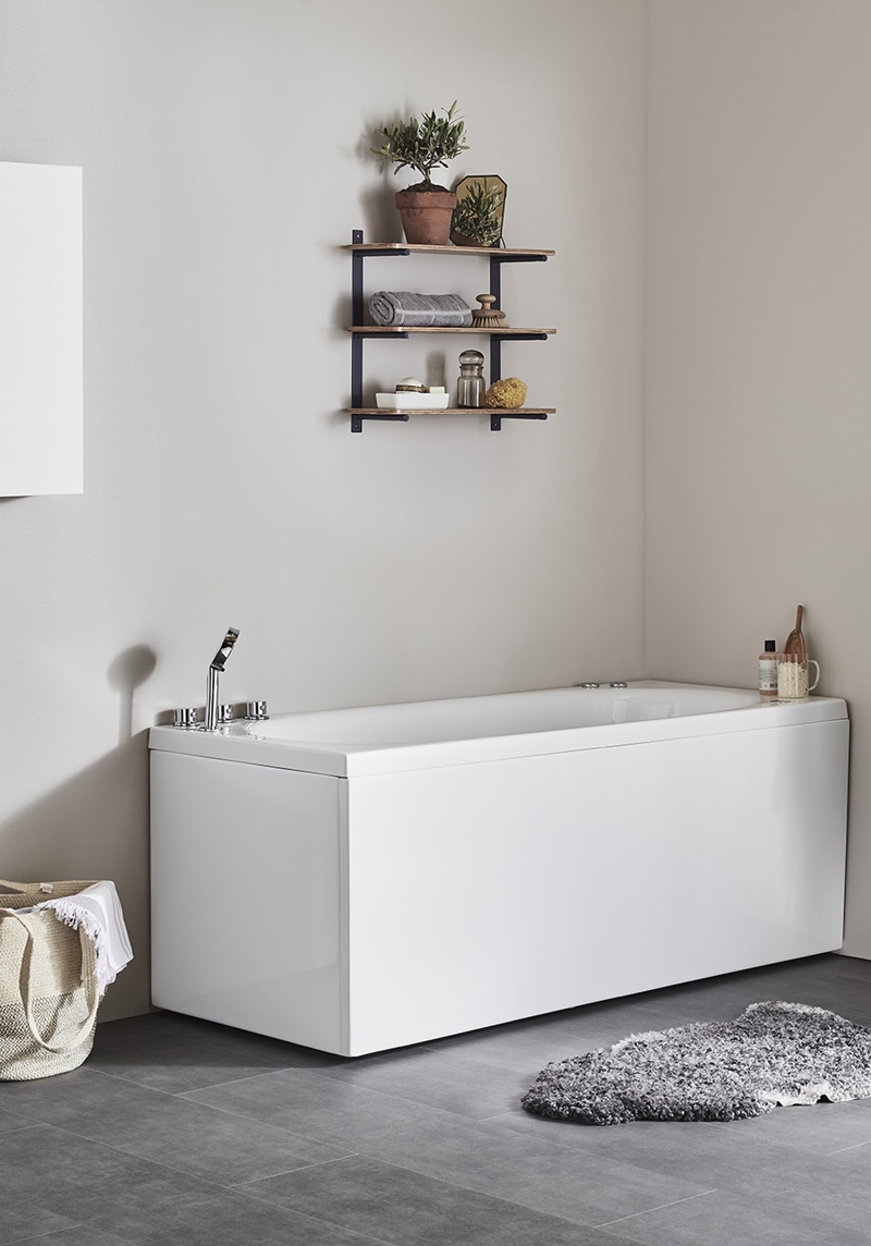 115 Массажная Ванна Relounge 160 Bronze Left + Bl  Noro  Белый  - Вид №1