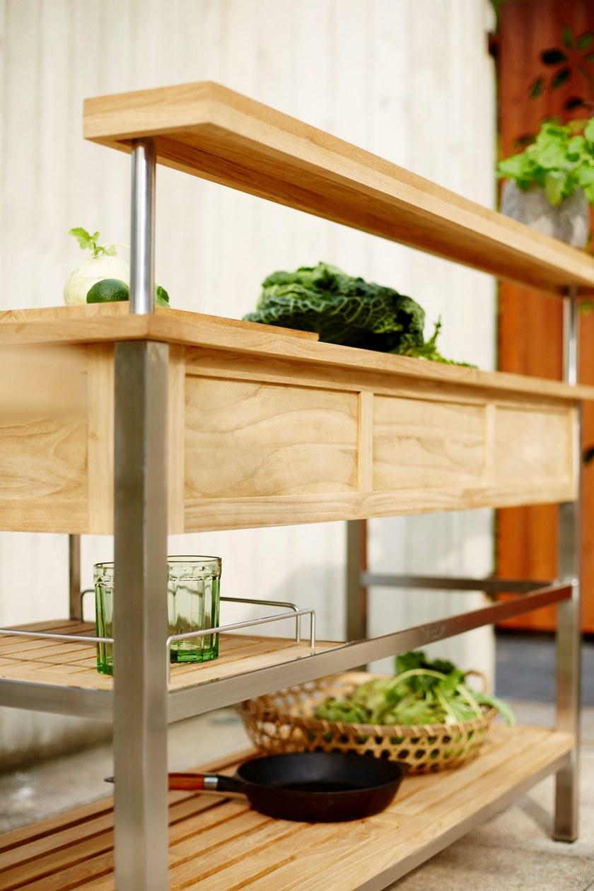 solpuri Тележка для бара из тикового дерева Butler sun-id-1372281 - Вид №2