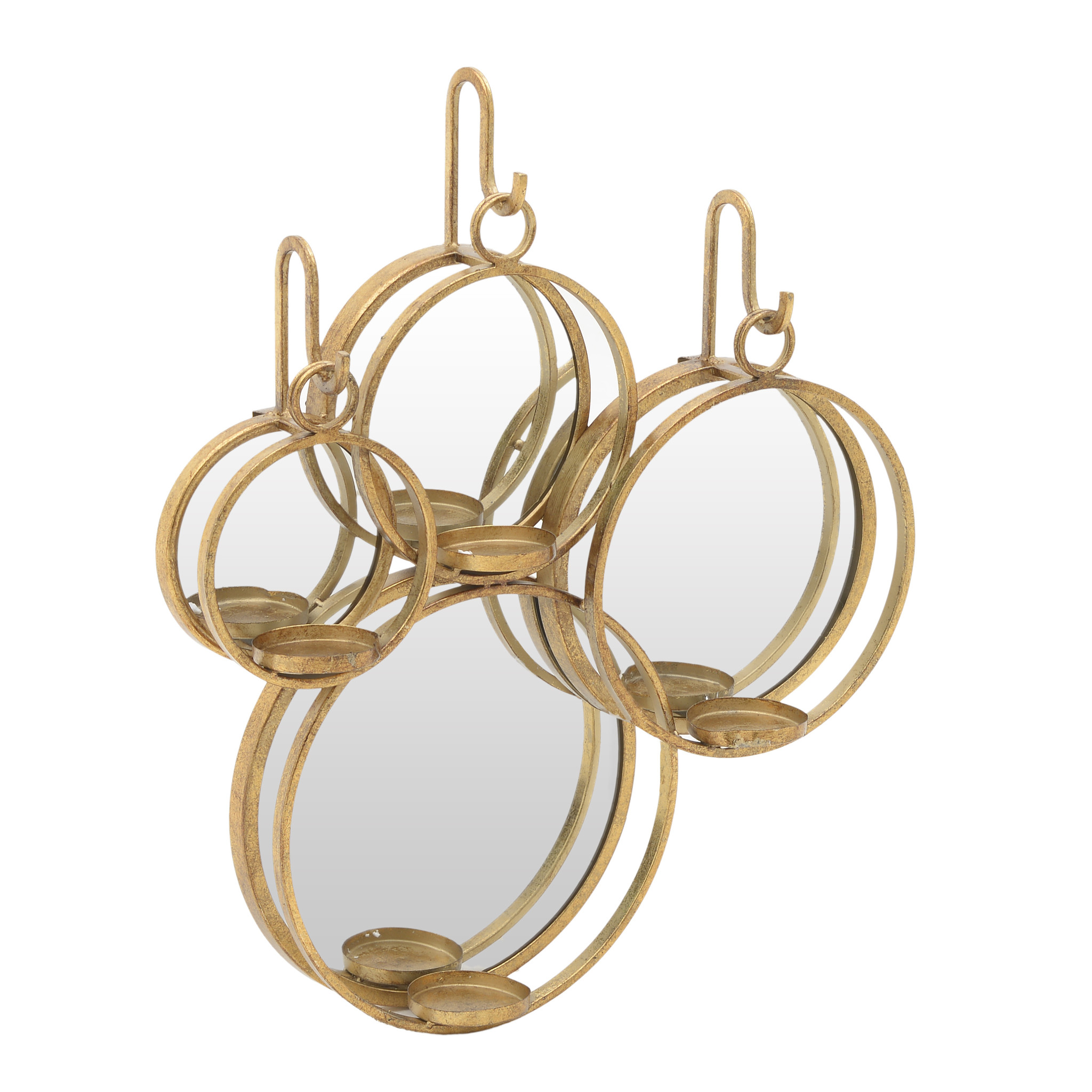 3895097.0006 Зеркало настенное с подсвечниками TO4ROOMS  - Вид №1