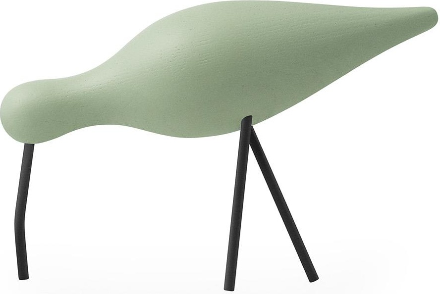 100216 Large Dusty green / black Normann Copenhagen Shorebird 
