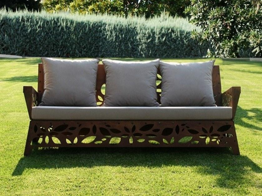 TrackDesign 3-местный диван из стали Corten ™ Hanami Dp0102000 - Вид №1