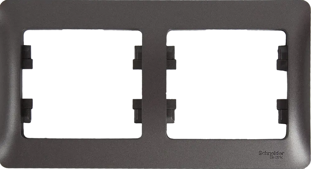Schneider Electric Glossa - Двойная рамка для розеток графит 84693671