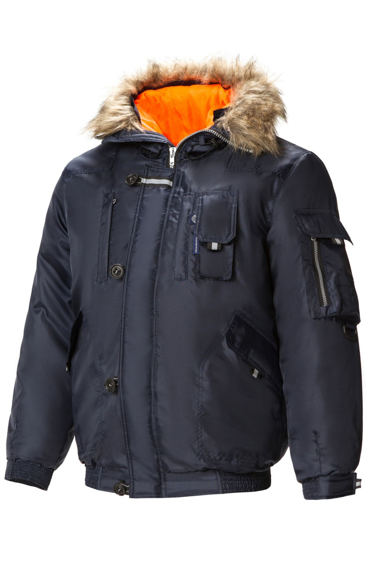 61390 Куртка "Север" зимняя темно-синяя  Зимняя спецодежда  размер 44-46/158-164 