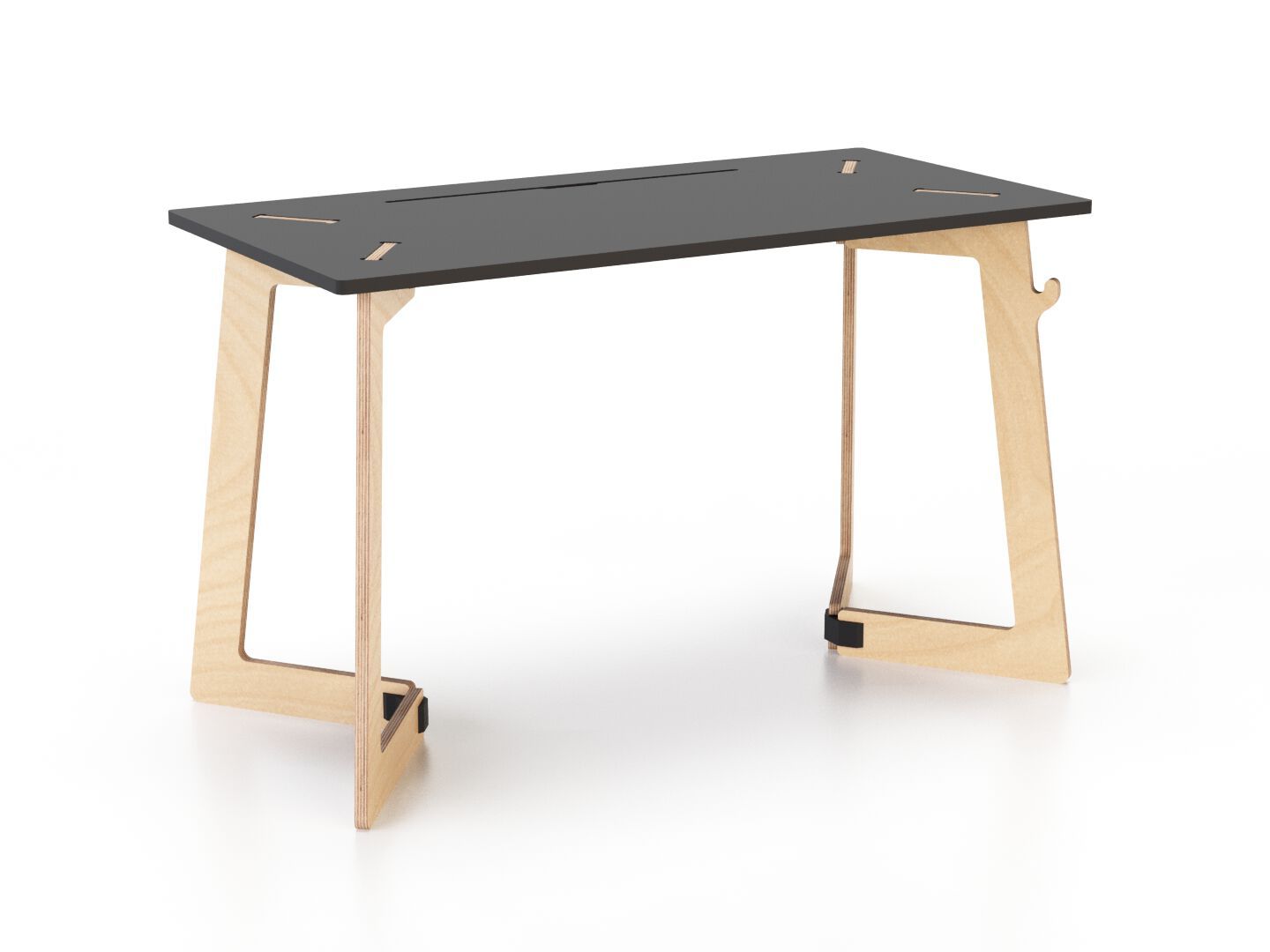 Рабочий прямоугольный стол с системой кабельных втулок Esposit Karya ARCH-00047036