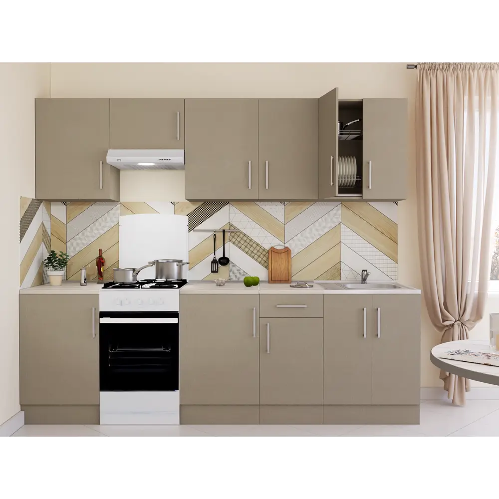 Напольный шкаф Шенилл 60x80x85.2 см ЛДСП цвет серый Santreyd STLM-2180182 - Вид №13