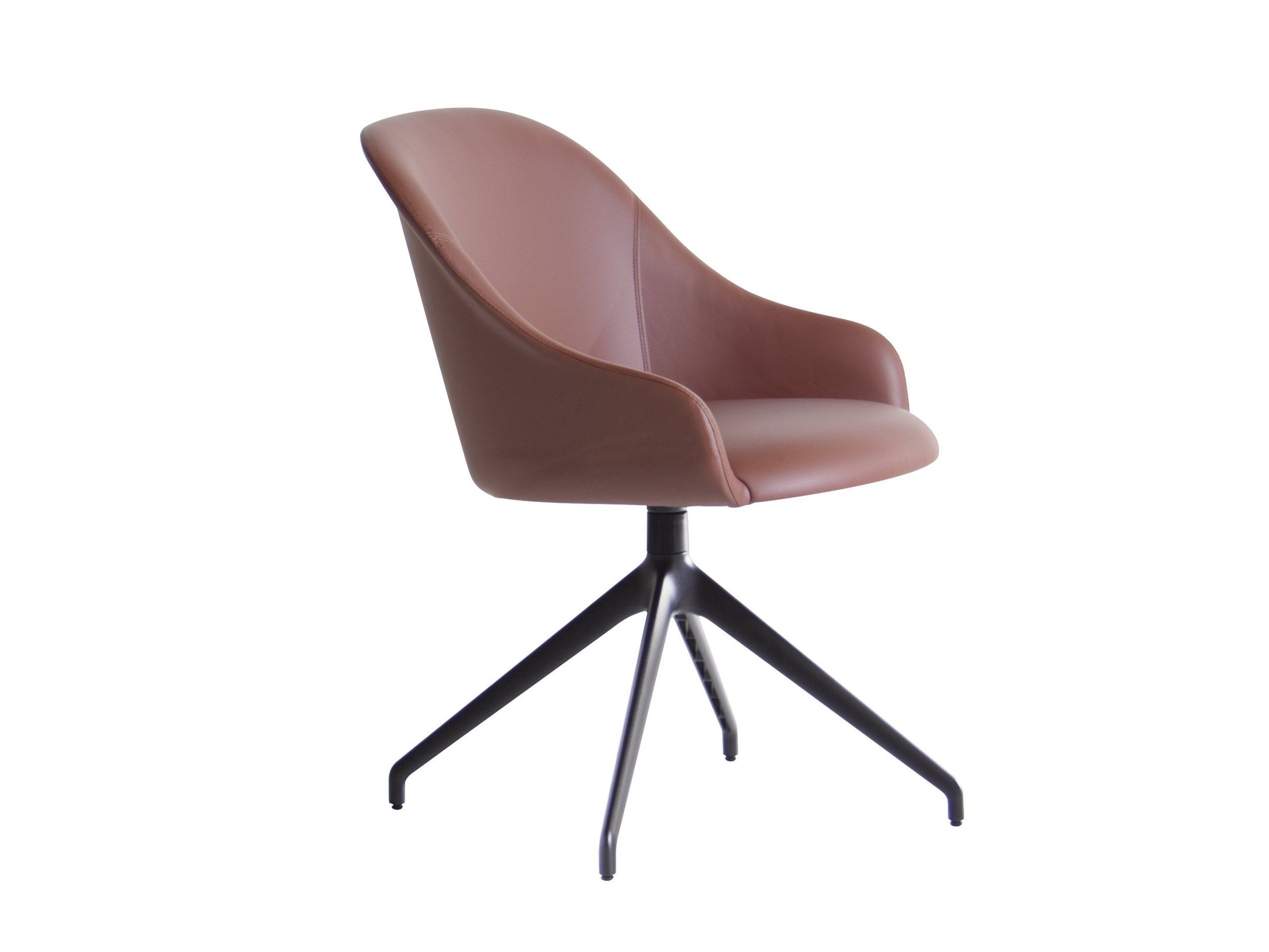 Тканевый мягкий поворотный стул с подлокотниками Potocco Lyz ARCH-00041094