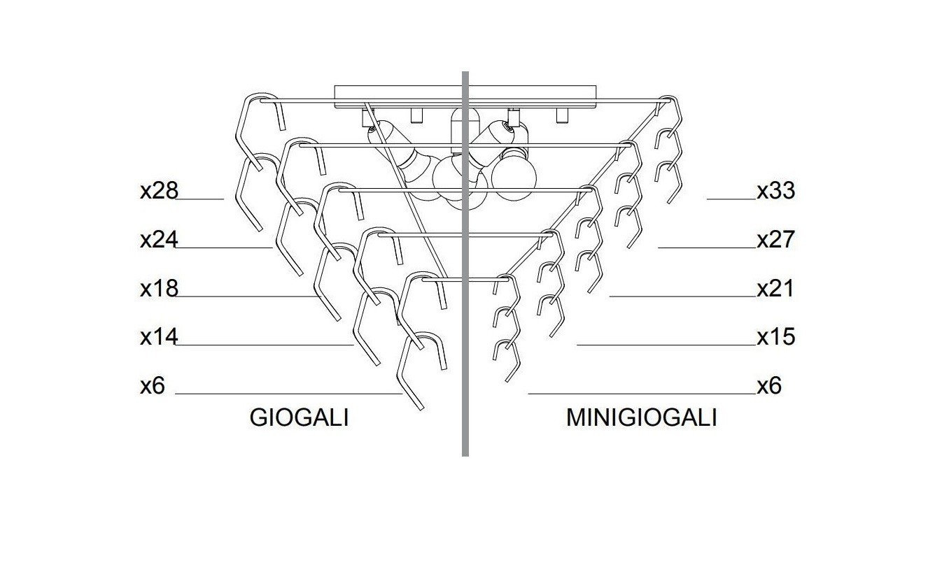 Vistosi Giogali PL 60 Fume/PLGIOGA60FU потолочный 112187 - Вид №3