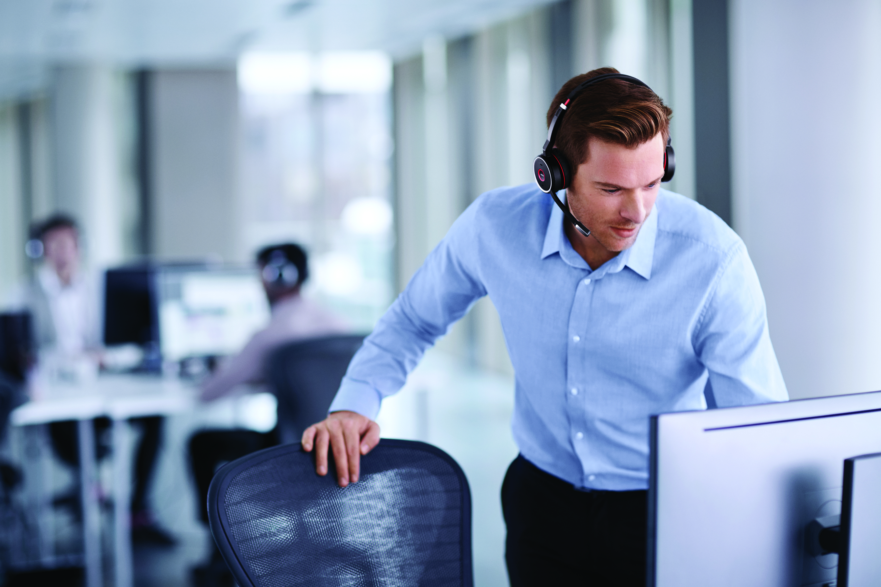 7599-832-199 evolve 75 stereo ms, charging stand & link 370 Jabra Santreyd  - Вид №17