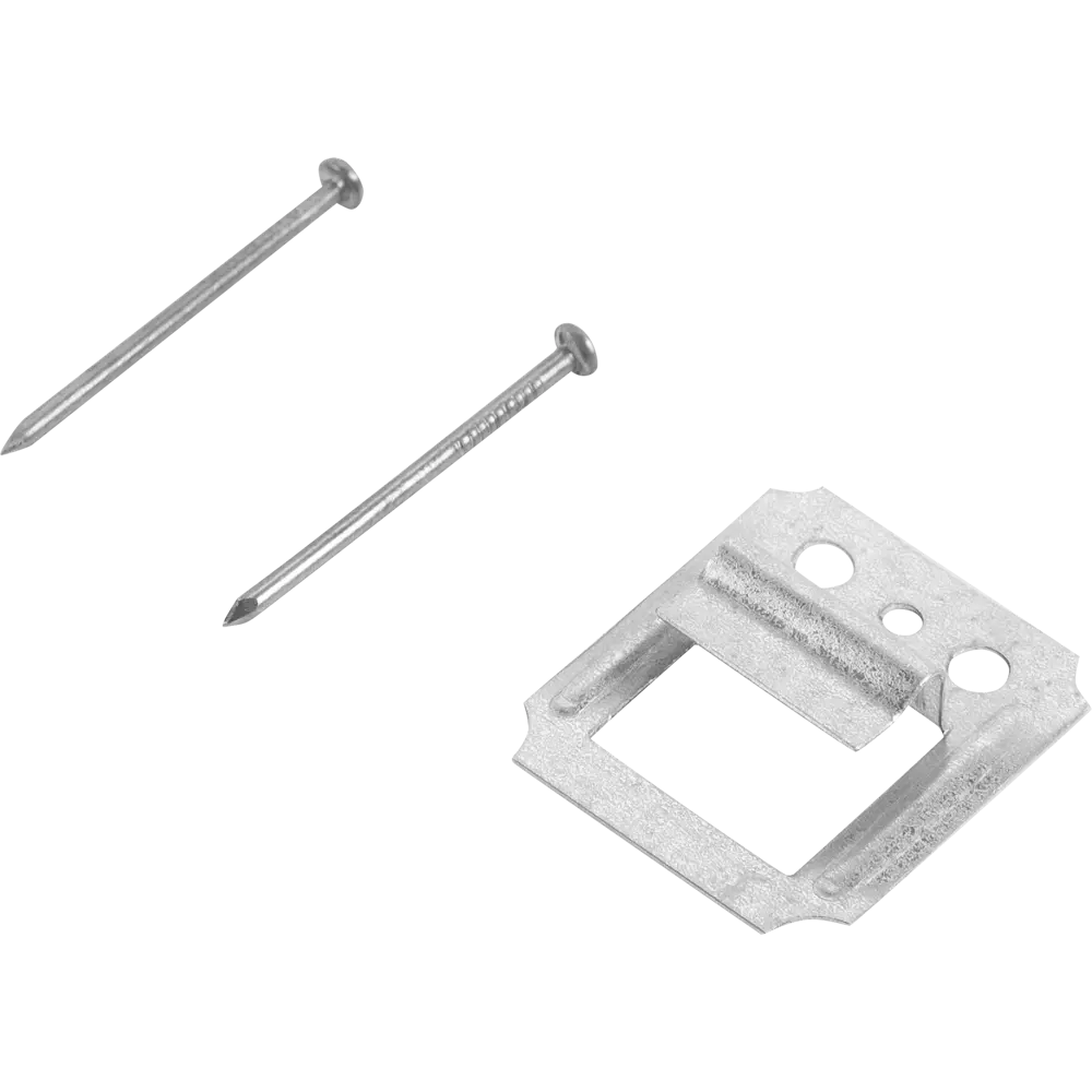 Кляймеры оцинкованные №5 (с гвоздями), 100 шт КРЕПКО-НАКРЕПКО STLM-2069486