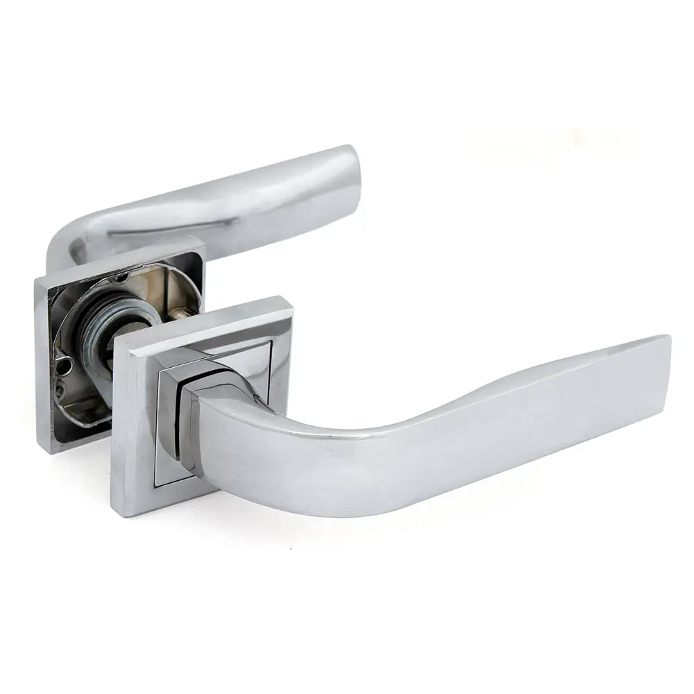 Ручка дверная на розетке Z 202 CP, цвет глянцевый хром PALLADIUM STLM-2179852 - Вид №1