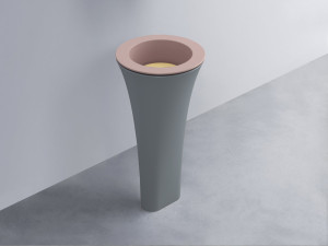 AMLA45-CP+AMPILT-CN+AMCOLT-BR Раковина Amedeo Tondo отдельностоящая cielo Enjoy + Amedeo