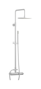 Душевая колонна Whynot со смесителем, круглым верхним душем и лейкой WE ARE IB mt127bo Matt White Indoor Shower