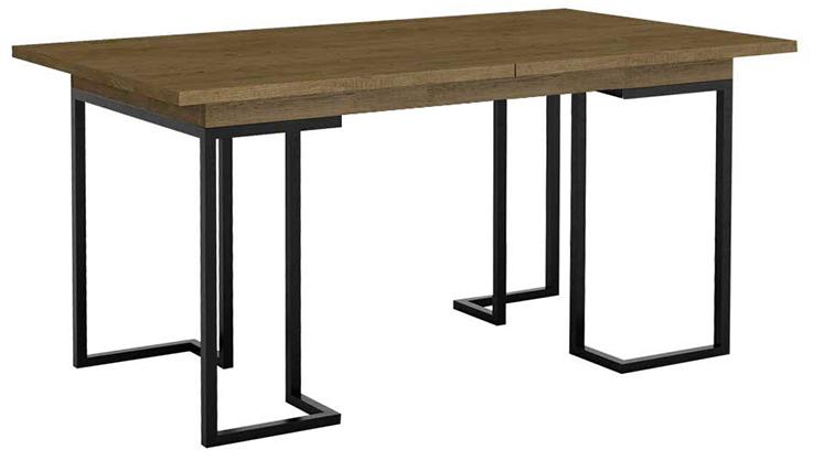 30451 Стол раскладной обеденный Loft 120 Дуб табак R-HOME 40036041h_Табак - Вид №1