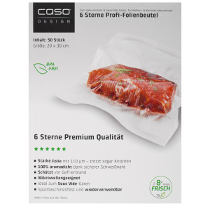 9297247 Пакеты для вакуумного упаковщика CASO 6 sterne 20*30-50