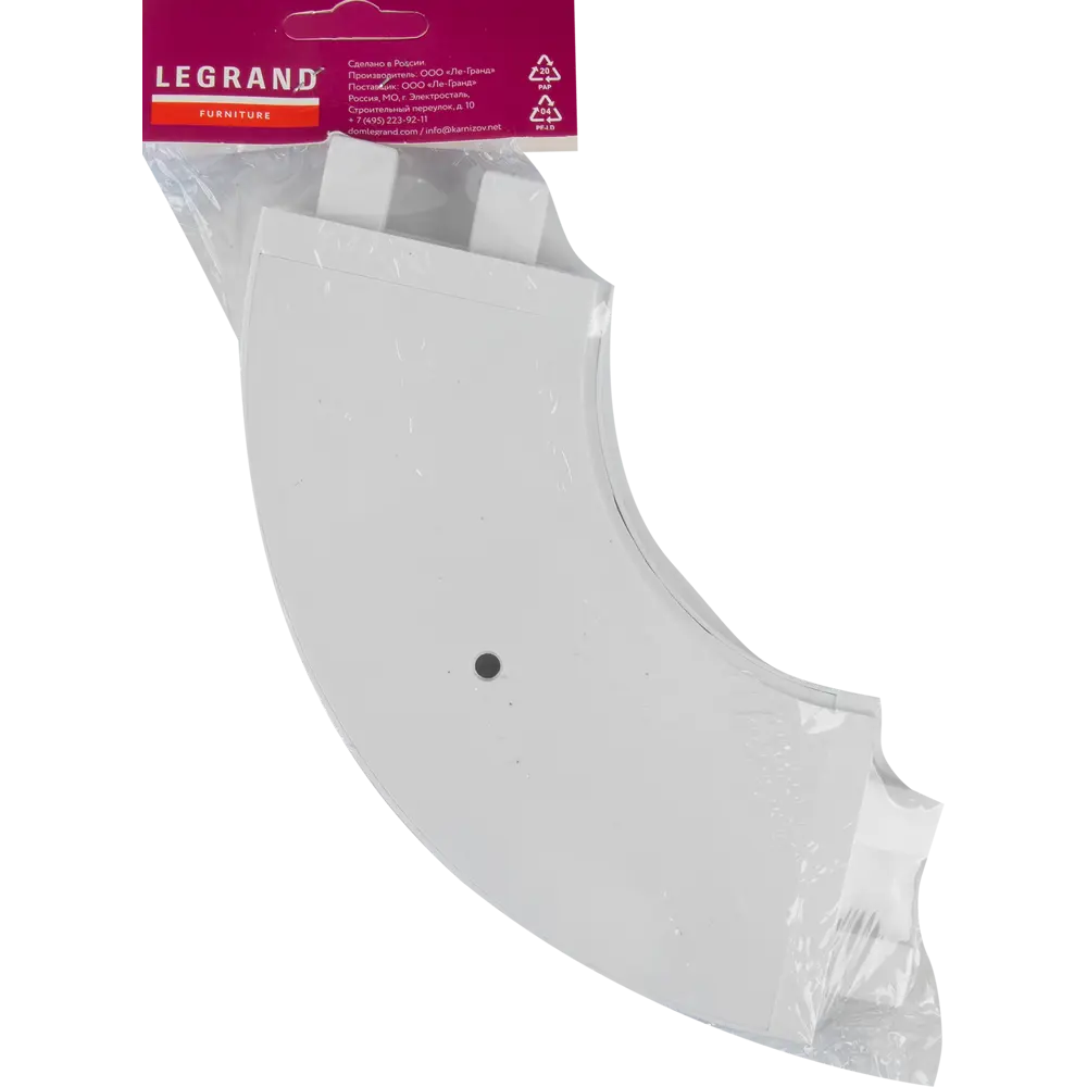 Соединитель эркерный Domlegrand внутренний двухрядный пластик цвет белый 1 шт STLM-2183176 - Вид №3