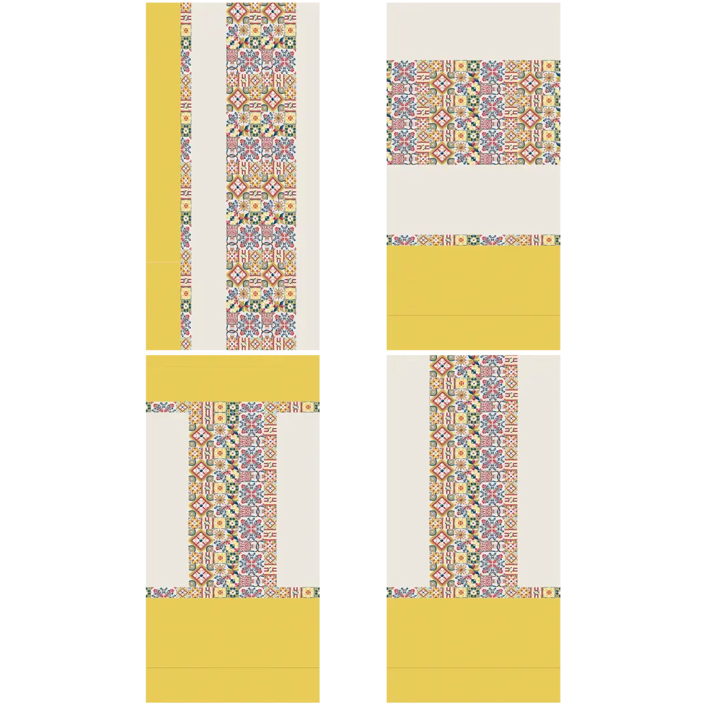 Плитка настенная Festa Ochra 20.1х50.5 1.52 м² цвет желтый Azori STLM-2090649 - Вид №4