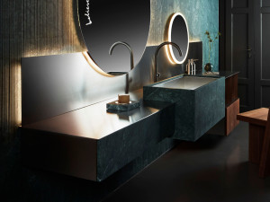 Мраморный подвесной умывальник