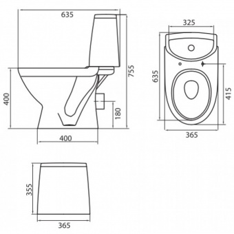 L89200000 Компакт унитаз с бачком Белый KOLO  Польша  - Вид №1
