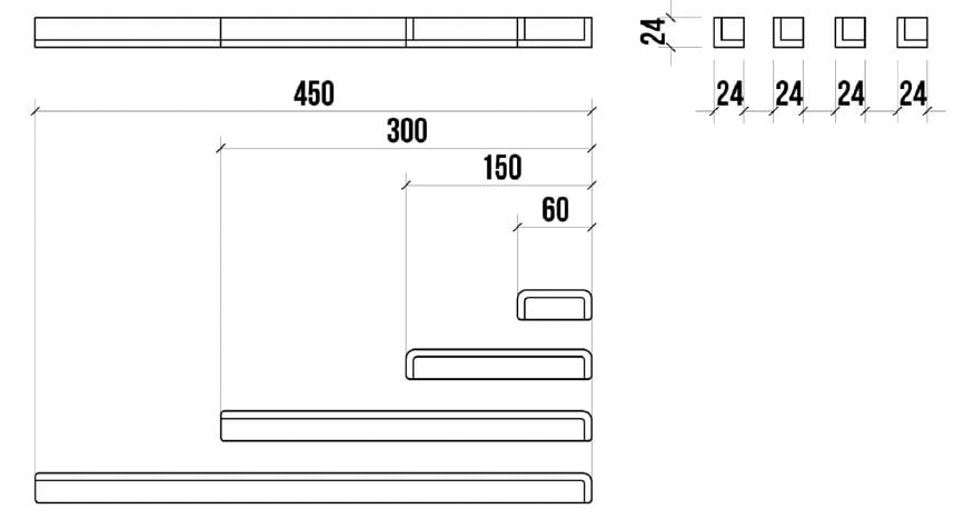 Утопленная мебельная ручка Corian® AMOSDESIGN LINIE 1 ARCH-00087409 - Вид №2