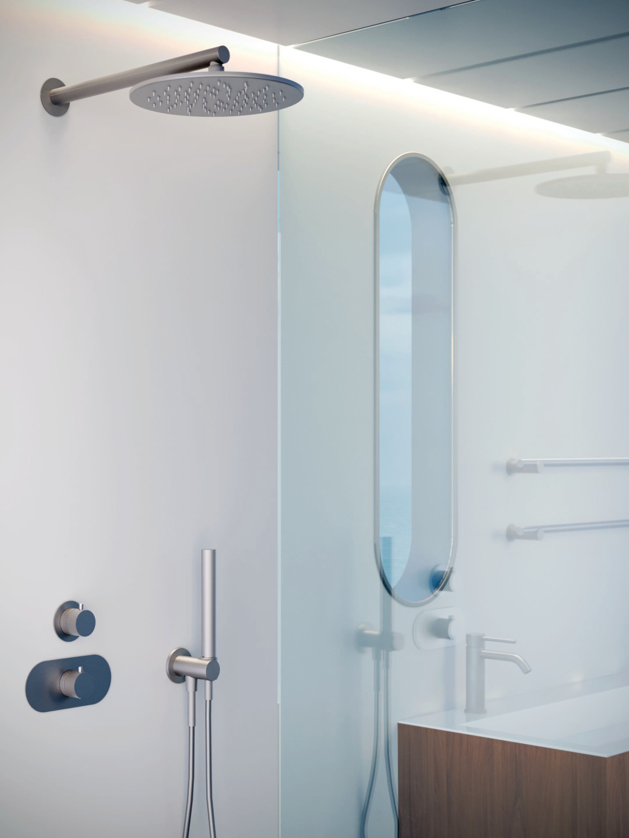 Настенный ручной душ из нержавеющей стали для душа CARIMALI Navis ARCH-00052237 - Вид №2