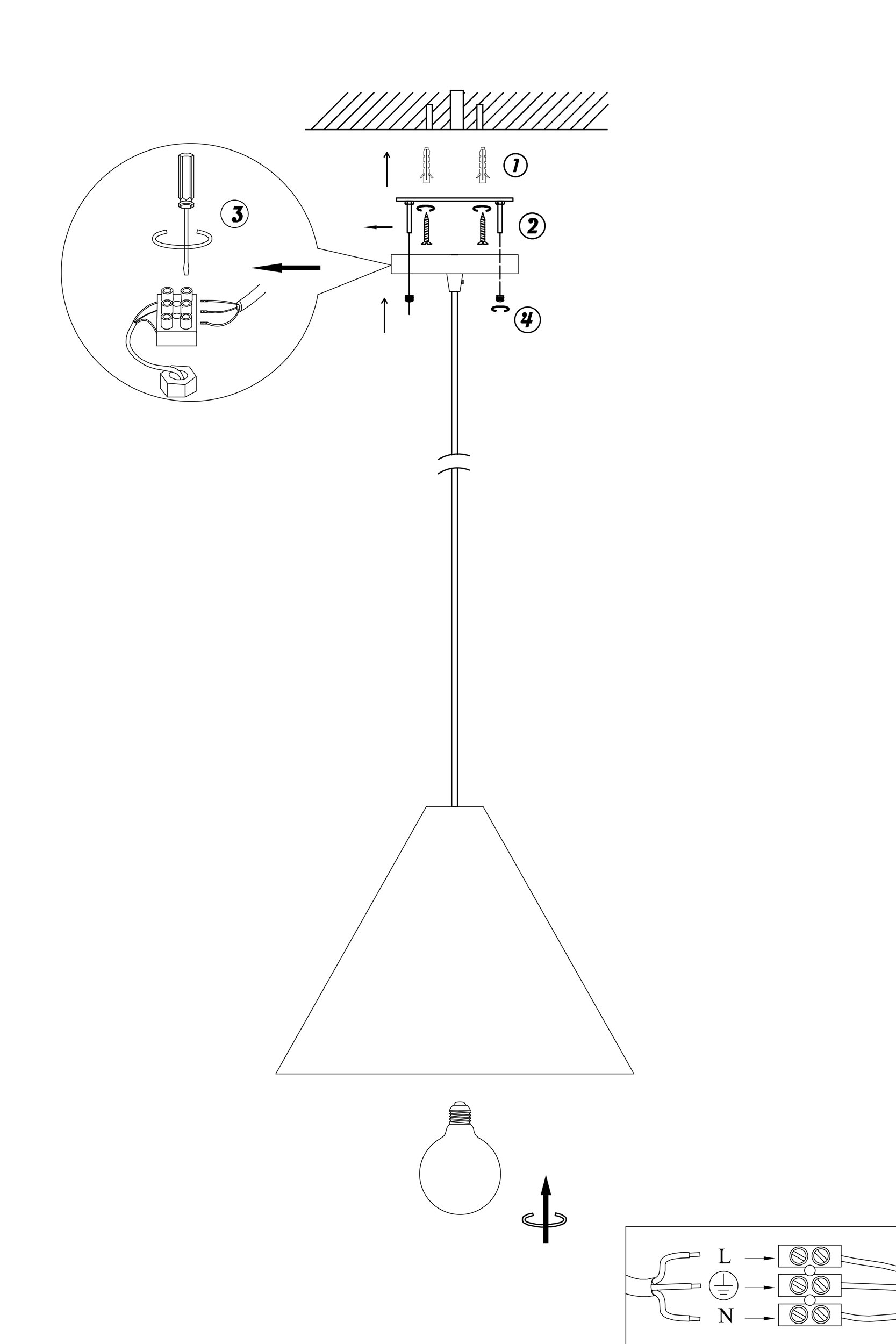 2000983199768 Подвесной светильник диаметр 33 SELETTI Forest - Вид №5
